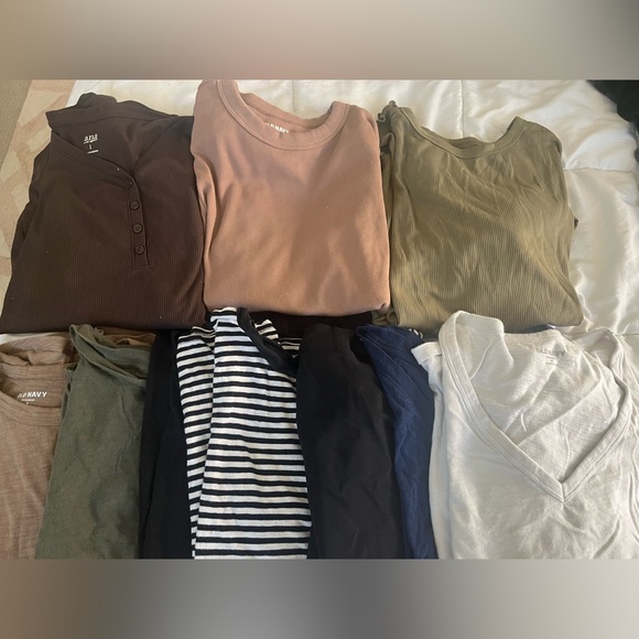 Old Navy / A New Day / ANA Bundle tops sweaters Henley t-shirts LOT 10 items m/l - Picture 3 of 16